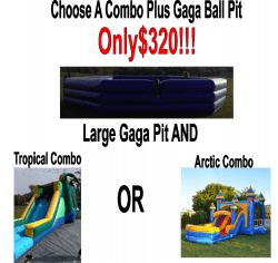 Choose a Combo Bounce House and Gaga Pit