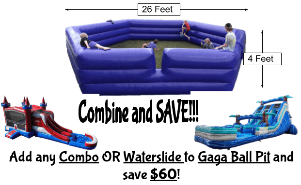 Copy of 18 Double Lane Center Climb waterslide with Gaga pit Games